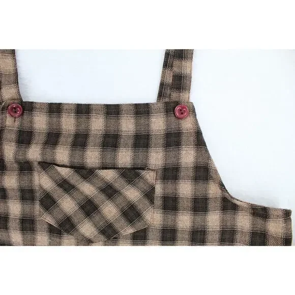 Vintage 90s All That Jazz Plus Size 13/14 Plaid Mini Dress - Picture 4 of 10